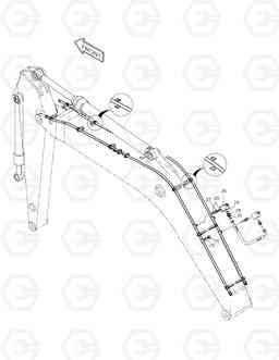 6550 BOOM PIPING-3 WAY SOLAR 220LC-V, Doosan