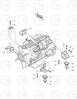 1110 ENGINE MOUNTING SOLAR 130LC-V, Doosan