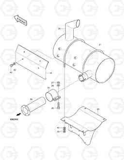 1140 MUFFLER SOLAR 130LC-V, Doosan