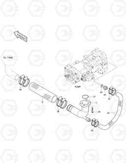 1210 OIL COOLER PIPING (1) SOLAR 130LC-V, Doosan