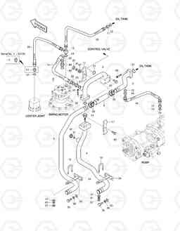 1220 OIL COOLER PIPING (2) SOLAR 130LC-V, Doosan