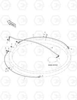 1601 LUBRICATION PIPING SOLAR 130LC-V, Doosan