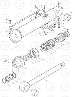 4230 BOOM CYLINDER-L.H (1) SOLAR 130LC-V, Doosan