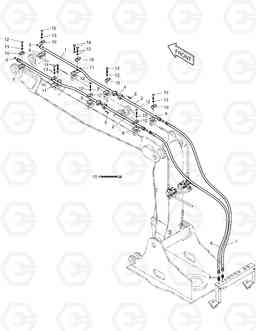 6810 FRONT PIPING-PRO SOLAR 130LC-V, Doosan