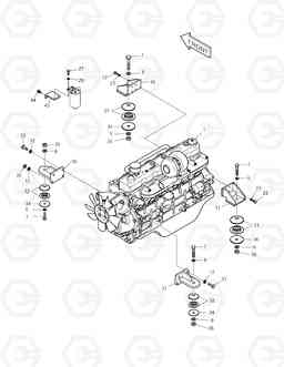 1110 ENGINE MOUNTING SOLAR 225LC-V, Doosan