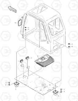 1460 CABIN MOUNT ASS'Y SOLAR 225LC-V, Doosan