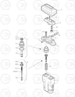 4225 PEDAL VALVE-ARTI.BOOM SOLAR 225LC-V, Doosan