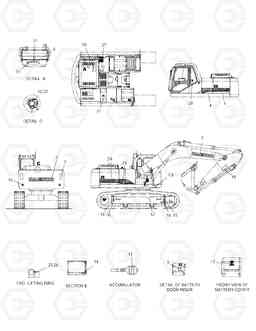 5130 NAME PLATE SOLAR 225LC-V, Doosan