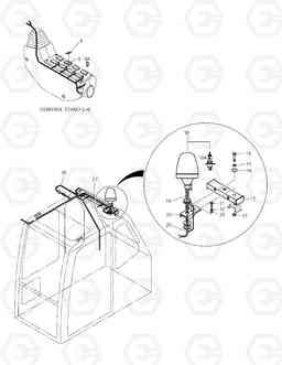 6150 ROTATING BEACON-DHIM SOLAR 225LC-V, Doosan