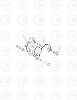 6190 ALTERNATOR-HIGH AMP SOLAR 225LC-V, Doosan