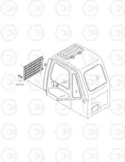 6260 LOWER FRONT WINDOW GUARD SOLAR 225LC-V, Doosan