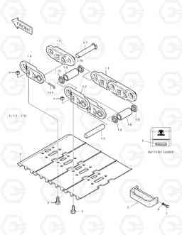 6340 SEALED TRACK SHOE-800G-DHIM SOLAR 225LC-V, Doosan