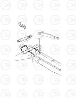 6850 ARM PIPING-ARM 2.4m(ARTI.BOOM) SOLAR 225LC-V, Doosan