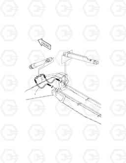 6860 ARM PIPING-ARM 2.9m(ARTI.BOOM) SOLAR 225LC-V, Doosan