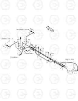 2150 STEER & CHOCK PIPING SOLAR 140W-V & S160W, Doosan