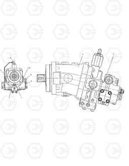 4180 TRAVEL MOTOR SOLAR 140W-V & S160W, Doosan