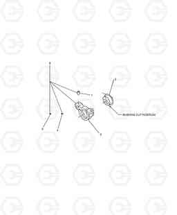 4610 SUPPORT SYSTEM-FRONT AXLE SOLAR 140W-V & S160W, Doosan