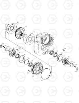 4760 OUTPUT SHAFT-TRANSMISSION SOLAR 140W-V & S160W, Doosan