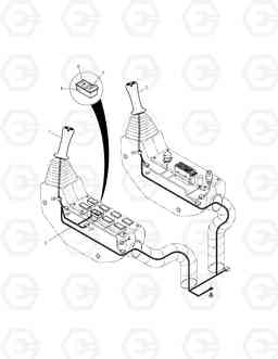 6200 JOYSTICK VALVE ASS'Y-3 SWITCH SOLAR 140W-V & S160W, Doosan