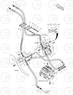 7070 MAIN PIPING-PE3C-MONO SOLAR 140W-V & S160W, Doosan