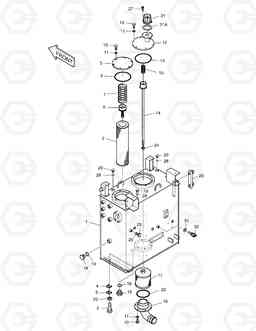 1190 OIL TANK SOLAR 140LC-V, Doosan