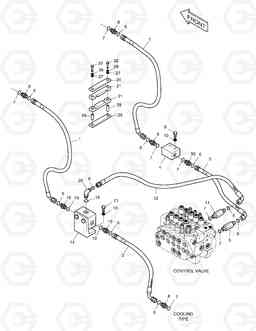 1285 MAIN PIPING-ONE & TWO WAY SOLAR 140LC-V, Doosan