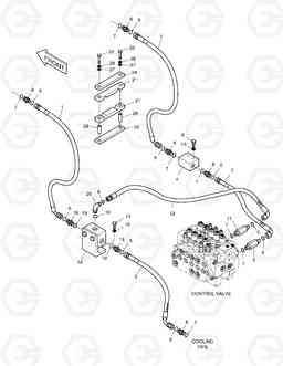 3150 MAIN PIPING-ONE & TWO WAY SOLAR 140LC-V, Doosan