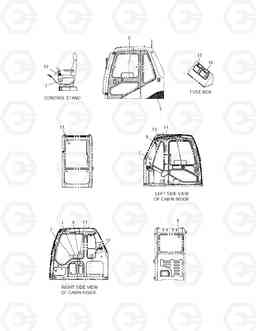 5120 CABIN NAME PLATE SOLAR 140LC-V, Doosan