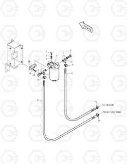 6730 DOUBLE FUEL FILTER SOLAR 140LC-V, Doosan