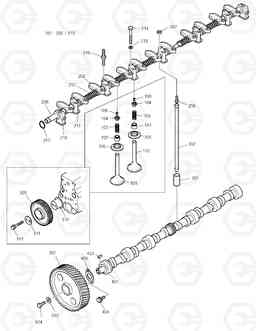 006 VALVE MECHANISM SOLAR 140W-V RAIL WA, Doosan