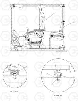 1510 SEAT SOLAR 140W-V RAIL WA, Doosan