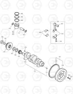 004 CRANK SHAFT SOLAR 175LC-V, Doosan