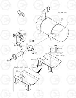 1140 MUFFLER SOLAR 175LC-V, Doosan