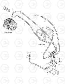 1335 PILOT PIPING-ONE WAY-HAMMER SOLAR 175LC-V, Doosan