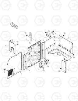 1570 BAFFLE SOLAR 175LC-V, Doosan