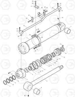 4350 BOOM CYLINDER(R.H)-ARTI.BOOM SOLAR 175LC-V, Doosan