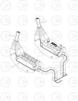 6160 JOYSTICK VALVE ASS'Y-3 SWITCH SOLAR 175LC-V, Doosan