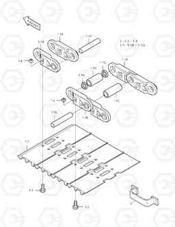 6260 TRACK SHOE ASS'Y-500G-INTERTRACTOR SOLAR 175LC-V, Doosan