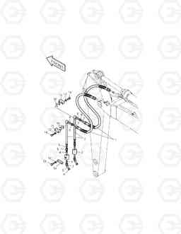 6480 ARM PIPING-ARM 3.1m(ONE & TWO WAY) SOLAR 175LC-V, Doosan