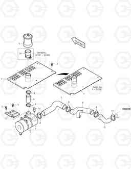 1150 AIR CLEANER ASS'Y-PRECLEANER SOLAR 170LC-V, Doosan