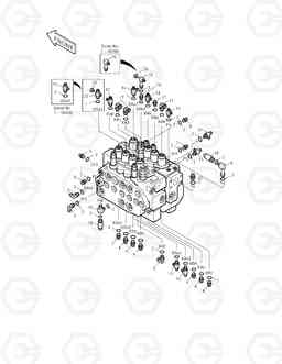 1360 PILOT PIPING-CONTROL VALVE SUB. SOLAR 170LC-V, Doosan