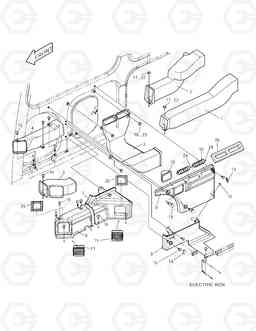 1410 DUCT COVER SOLAR 170LC-V, Doosan