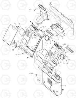 1420 HEATER COVER SOLAR 170LC-V, Doosan