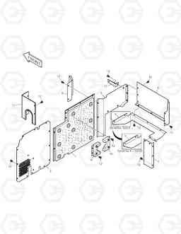 1560 BAFFLE SOLAR 170LC-V, Doosan