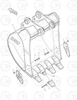 6230 BUCKET-0.60m³(36