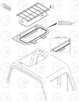 6390 SUN ROOF ASS'Y SOLAR 170LC-V, Doosan