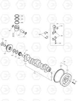 004 CRANK SHAFT SOLAR 255LC-V, Doosan