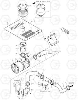 1160 AIR CLEANER ASS'Y SOLAR 255LC-V, Doosan