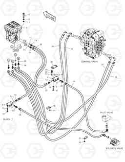 1380 PILOT PIPING(8) SOLAR 255LC-V, Doosan