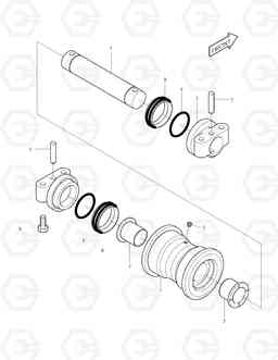 2150 LOWER ROLLER SOLAR 255LC-V, Doosan